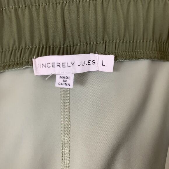 Sincerely Jules Skort Womens Size L Army Green Tennis Activewear Golf Outdoor - Picture 3 of 6